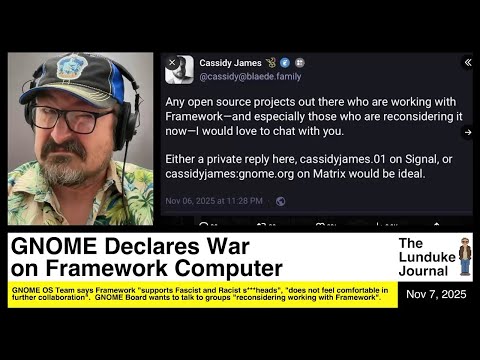 GNOME Declares War on Framework Computer