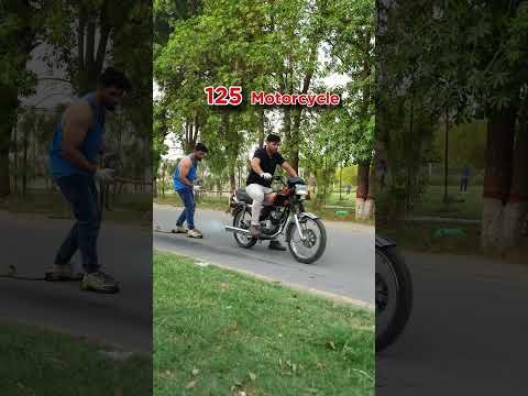 Can a Man stop a Super Bike?