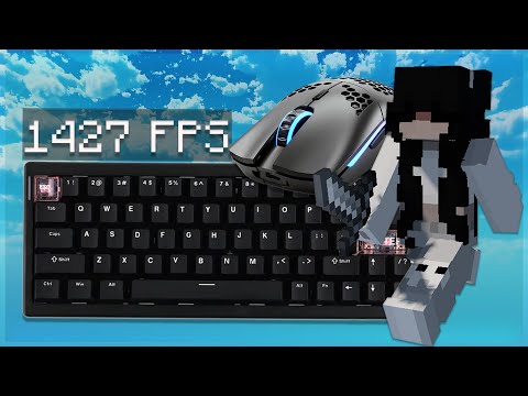 [1000+ FPS] Ultra Thocky Keyboard + Mouse ASMR Sounds | Hypixel Bedwars