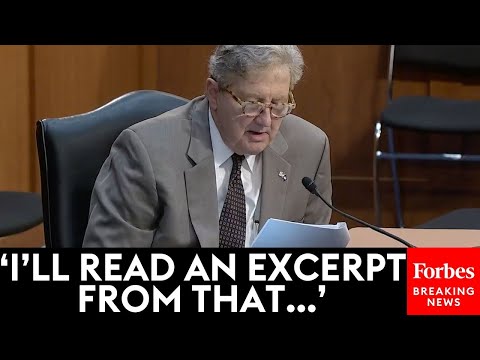 SHOCKING MOMENT: John Kennedy Reads Graphic Quotes From Childrens' Books At Senate Hearing