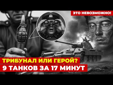 В штабе его считали сумасшедшим. Через 17 минут он сжег 9 новейших танков