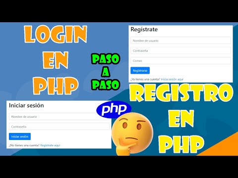 💻🚀COMO HACER un LOGIN en PHP y MYSQL | COMO HACER un REGISTRO en PHP y MYSQL🚀💻 PASO A PASO