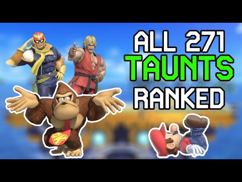 Ranking ALL 271 Taunts in Super Smash Bros Ultimate