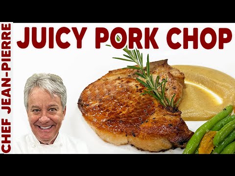 Juicy Pork Chops with Apple Sauce | Chef Jean-Pierre