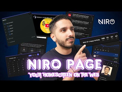 How to Build Your Custom Home Page on the web with Niro.page