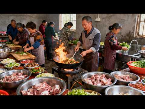 Amazing! A lavish feast was prepared for 1,500 people, with 20 dishes for $40!