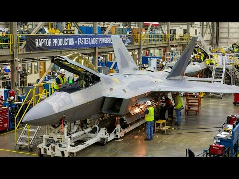 Внутри завода F-22 Raptor: серийное производство боевого истребителя №1 США (полный процесс)