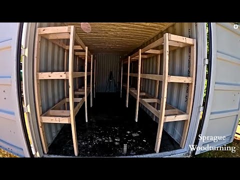 Woodturning - How To Convert a Sea Container Into a Drying Shed