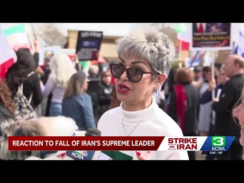 Iranian-Americans in Sacramento region protest against Islamic regime, support strikes