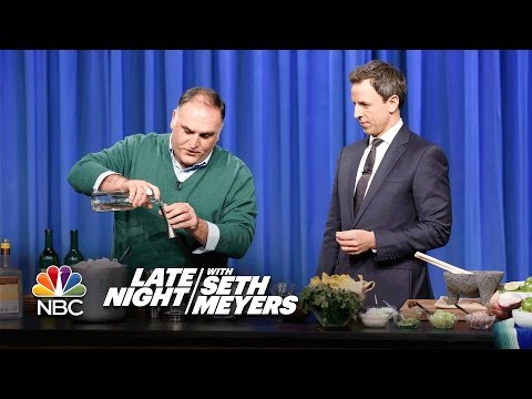 José Andrés and Seth Make Thanksgiving Margaritas and Guacamole