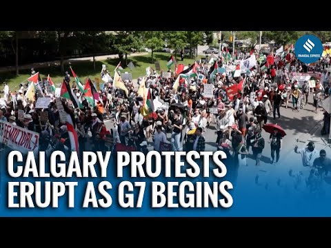 Protesters Rally in Calgary as G7 Summit Begins; Calls for Justice, Climate Action, Kashmir Freedom