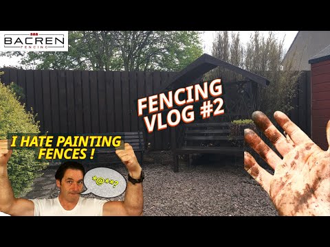 Painted Hit & Miss Fence & Gate construction VLOG #2 | Bacren Fencing