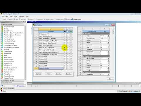 Introduction to Unit Systems in ANSYS Workbench