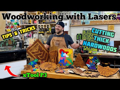 Actual Woodworking with Lasers: Laser Cutting Solid Hardwoods, Woodworking Tips & Tricks, xTool P3