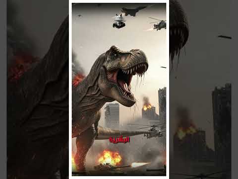 ماذا لو عاد التيريكس فجأة في 2025؟ #ديناصور #ماذا_لو