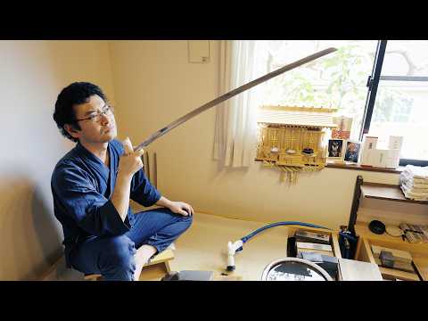 Complete process of making Japanese sword｜Polishing a KATANA  [Samurai sword]