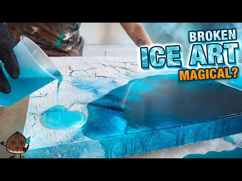 Ice Cracks – Resin Art inspiriert von gebrochenem Eis
