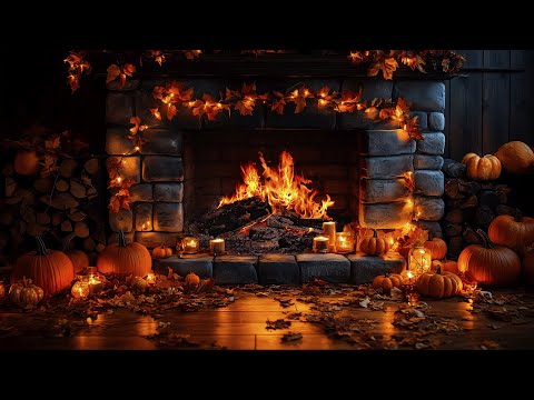 🌙 Cozy Fireplace 4K | 3 Hours of Relaxing Crackling Fire Ambience