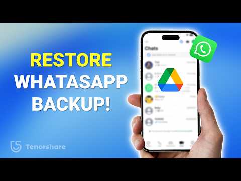How to Restore WhatsApp Backup from Google Drive to iPhone | 2 Ways | Google Drive Backup
