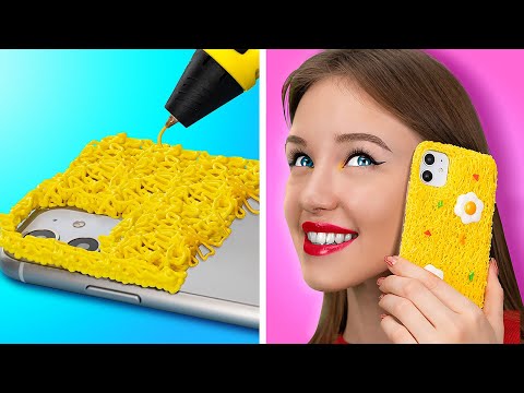 MAKE YOUR PHONE AWESOME 📱 Easy DIYs with Hot Glue & 3D Pen by 123 GO!