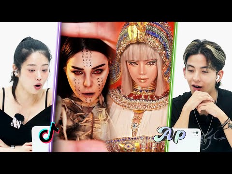 Korean Reactions to the Cleopatra TikTok Challenge｜ASOPO
