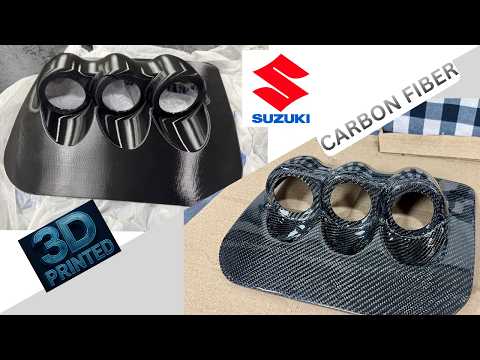 DIY - FROM 3D PRINTED TO CARBON FIBER PART - TRIPLE GAUGE POD