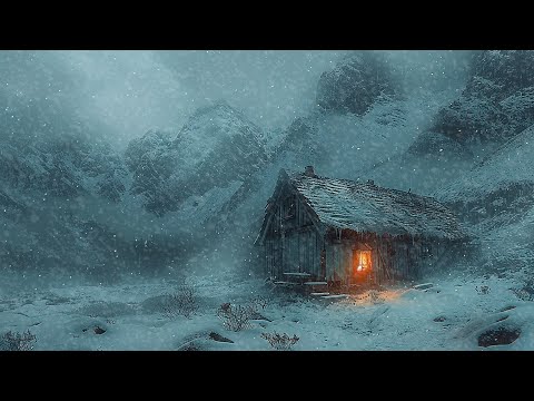 Cold Winter Night with Howling Wind of Blizzard | Relaxing Blizzard Sounds for Deep and Calm Sleep