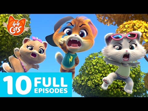 44 Cats | 10 Full Episodes 🧶🐈 | Meowtiful Compilation from Season 1 #2