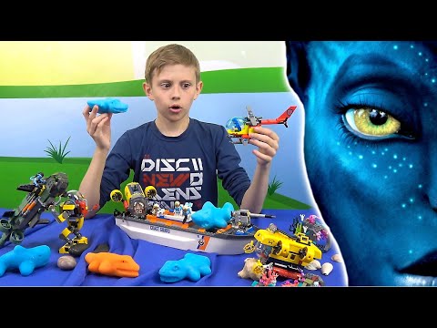 Лего АВАТАР и Даник спасают ДИНОЗАВРОВ Dino Eggs на Пандоре от браконьеров!