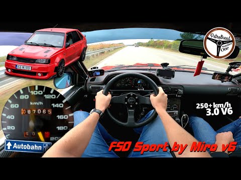 1998 Polonez 3.0 V6 by MiroV6 | *250+ KM/H* Prezentacja i próba autostradowa. V-MAX, AUTOBAHN.