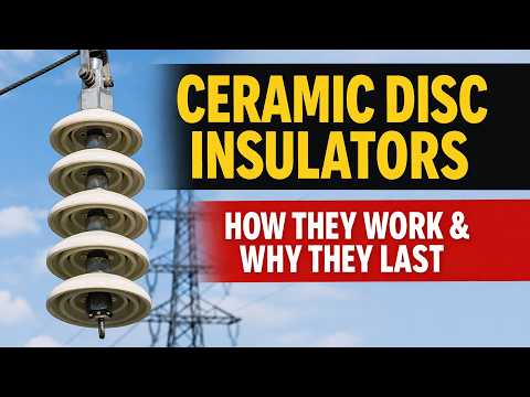 Why electricity lines hang ceramic discs for high-voltage safety?
