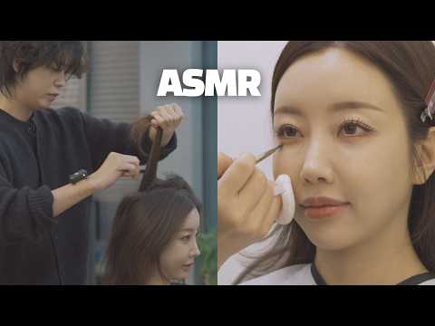 Quiet K-Beauty Hair & Makeup ASMR | No Talking