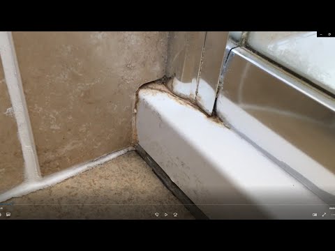 Leaking shower. How to replace the silicone and stop leak with DIY tools.