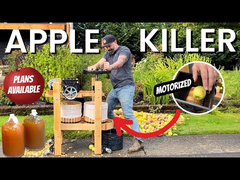 This Thing Destroys Apples || Making An Apple Press and Grinder