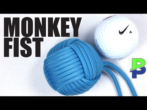 Make a Golf Ball Paracord Monkey Fist - BoredParacord.com