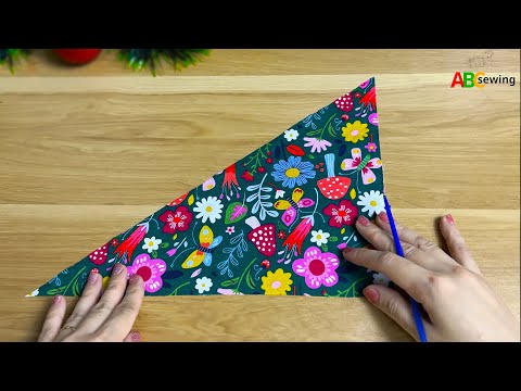 3 Easy Sewing Ideas – Turn One Small Triangle of Fabric into Beautiful Gifts