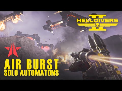 Helldivers 2 – Solo Automatons | AIR BURST STRIKE | Deathless | Full Clear | Max Difficulty