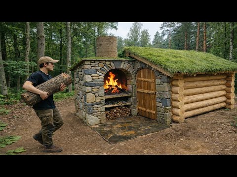 Hidden Forest Survival Houses - Many Styles of Wood and Stone Builds