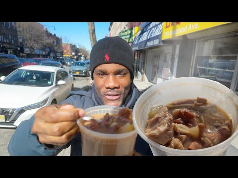 REAL Jamaican Soup In NYC | Jamaican Street Food