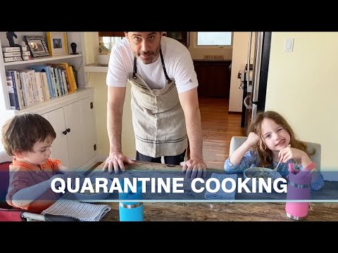 Jimmy Kimmel Cooks “Pasta Tina” At Home