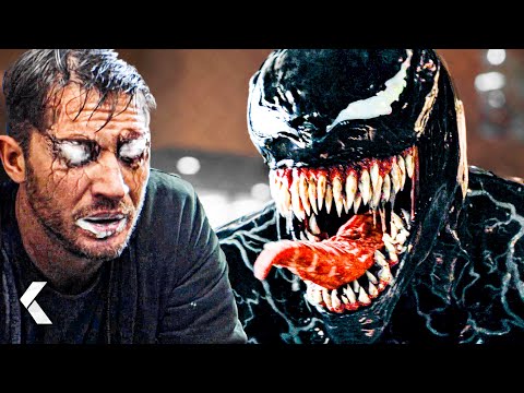 Venom's & Eddie's First and Final Fight Scenes - Venom Movies | Tom Hardy
