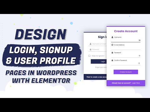 Elementor - Design Beautiful WordPress Login, Signup & User Account Pages