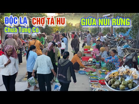 ĐỘC LẠ CUỘC SỐNG GIỮA NÚI RỪNG, CHIẾC BÁNH XE BÒ CHƯA TỪNG THẤY CỦA NGƯỜI KHMER Ở CHỢ TÀ HU