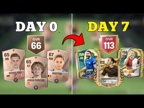 I Reached 113 OVR with 0$ Spend in 7 days on FC Mobile