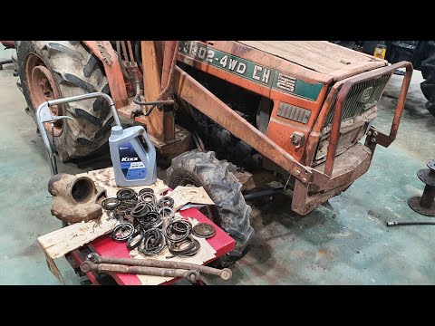 40년정도된 트랙터/대동L3202 앞차축수리(조립)2탄! 타이로드교환,토우인, 부품번호,베어링종류,