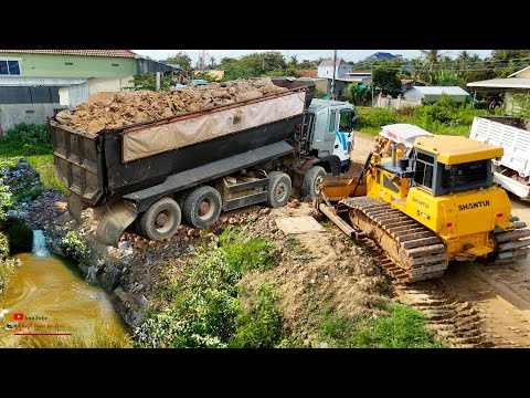 Perfectly Starting Over Project! Surface​ Large​ Land Was Deleting With Dumper 25-T & Dozer Erase!