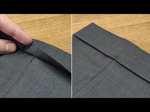 Bespoke Trouser Cuffs Three Ways: Buttoned, Hand-Finished & Machined (no exposed overlocker)