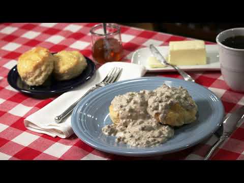 Homemade Buttermilk Biscuits and Sausage Gravy (delicious, simple, fast)