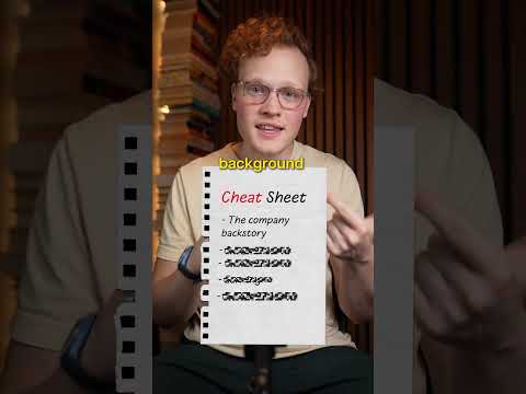 The cheat sheet that got me hired 17 times #jobinterview #preparation