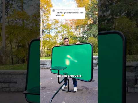 The green screen needed to be SO much bigger.